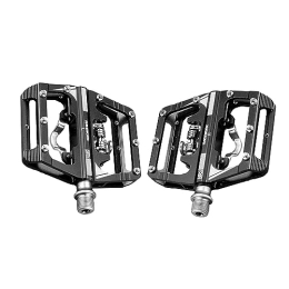 MirOdo Spares MTB Lock Pedals 9 / 16" Bike Universal Pedals SPD Clipless Pedals Ultra-light Aluminum Pedals Sealed Bearing Dual-use Pedals For Mountain Bike