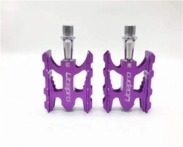 CNRTSO Spares MTB Mountain Bike Pedal K3 Road Folding Bicycle Ultralight Aluminum Alloy 412 10.8 * 6.2mm Bearing Pedal Foot Bike pedals (Color : Purple)