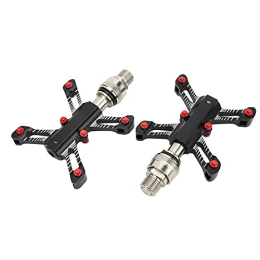 Alomejor Mountain Bike Pedal MTB Pedals, Bicycle Bearing Pedal Aluminum Alloy Durable for Road Mountain Bike