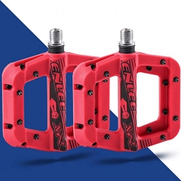 LS LETONG SINIAN Spares MTB pedals made of nylon with 3 sealed industrial ball bearings, mountain bike pedals have 8 interchangeable pins, non-slip Waterproof Dustproof road bike pedals with an axle diameter of 9 / 16 inches