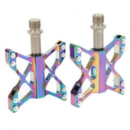 Gind Spares MTB Pedals Mountain Bike Pedals, GUB GC‑009 Aluminum Alloy Anti‑Slip Foot Bearing Pedal for Mountain Bike Folding Bicycle