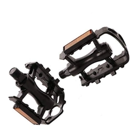 Mu Spares MU Bicycle Pedals, Mountain Bike Pedals, Ultra-Light Platform Magnesium Trekking Flat Pedals with 9 / 16 inch for Universal, Black