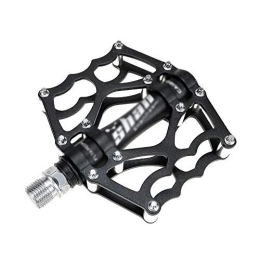 Mu Spares MU Mountain Bike Pedals, Bike Pedals Mountain Road, Ultralight MTB Bicycle Cycling Road Bike Hybrid Pedals for 9 / 16 inch, Black