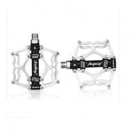 Muziwenju Mountain Bike Pedal MUZIWENJU Mountain Bike Pedals, Dead Fly Bearing Pedals Palin Pedals Bicycle Accessories, Universal 9 / 16" Pedals For BMX / MTB Bikes, City Bikes (Color : Silver)