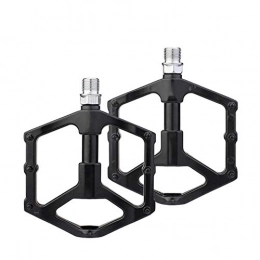 My youth Spares My youth Lightweight Mountain Bike Bicycle Pedals Aluminum Alloy Big Foot For MTB Road Bike Bearing Pedals Bicycle Bike Adapter Parts (Color : Black)