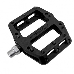 Mzyrh Mountain Bike Pedal MZYRH MTB Bicycle Pedals Nylon 3 Bearing Composite 9 / 16 Mountain Bike Pedals High Strength Non-Slip Bicycle Pedals Surface for Road BMX MTB Fixie Bikesflat (926 Black 3 Bearing)