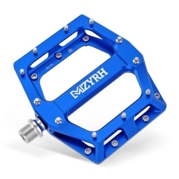 Mzyrh Spares MZYRH Road / Mountain Bike Pedals MTB Pedals Aluminum Alloy Bicycle Pedals 9 / 16" Sealed Bearing Lightweight Platform for Road Mountain BMX MTB Bike (Blue)