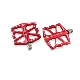 N\A Mountain Bike Pedal  Mountain Bike Pedals 9 / 16 Non-Slip Wide Bicycle Pedals High-Strength BMX Pedals Aluminium Alloy, (Color : Red) (Color : Red)