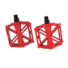 N/V Spares N / V Aluminum Alloy Pedals For Mountain Bikes Chrome-Molybdenum Steel Super Light Ball With Reflective Strip