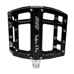 NC-17 Spares NC-17 Sudpin II Pro Aluminium Platform Pedals Cycling Pedals MTB / Mountain Bike / BMX Pedal Two Ball Bearings + Cr-Mo Axle / Includes Zpins, Pedalen Sudpin II Pro, black