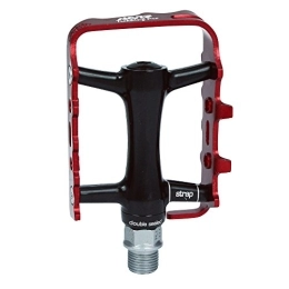 NC-17 Spares NC-17 Trekking pro pedals pro Aluminium Trekking Pedal / Mountain Bike Pedal / Bicycle MTB Pedal / with Reflectors / Ball bearing and Cr-Mo Axle / Weight: 251 g per Pair Multi-Coloured black / red