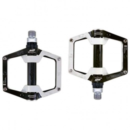 BJYX Spares New Alloy Mountain Bike Pedals, Ultralight Mountain Bike Accessories, With 3 Bearings (Color : White)