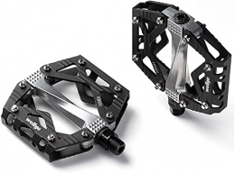 NKTJFUR Spares NKTJFUR Bike Pedals Bicycle Pedals Flat Alloy Pedals Mountain Bike Pedals 9 / 16 (Color : Black)