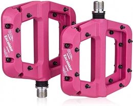 NKTJFUR Spares NKTJFUR Bike Pedals MTB Bike Pedal Nylon 2 Bearing Composite 9 / 16 Mountain Bike Pedals High-Strength Non-Slip Bicycle Pedals Surface for Road (Color : Pink)