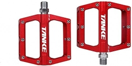 NKTJFUR Spares NKTJFUR Bike Pedals Oil Slick Mountain Bicycle Pedals MTB Platform Aluminum Road Bike Pedals Bearing Anti-Silp Folding Bike Pedals Bicycle Parts (Color : Red)