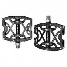 NLJYSH Mountain Bike Pedal NLJYSH Mountain Bike Pedals, Ultra Strong Colorful CNC Machined 9 / 16" Cycling Sealed 3 Bearing Pedals durable (Color : Black)