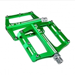 NLJYSH Mountain Bike Pedal NLJYSH New Mountain Bike 8 Colors Platform Alloy Road Bike Pedals Ultralight MTB Bicycle Pedal Bike Accessories durable (Color : Green)