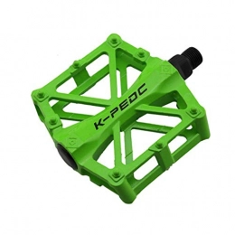 No logo Spares NO LOGO HMLSM MTB Bicycle Pedal Mountain BMX Bicycle Bike Pedal On For Outdoor Sports Cycling Riding Bike Accessories Ball Bearing Pedals (Color : 1Pair Green)