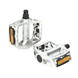Non-Slip Aluminum alloy mountain bike pedals steel ball drive bicycle pedals (silver)