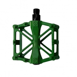 HugeAuto Mountain Bike Pedal Non-Slip Green Mountain Bicycle Pedals Road BMX Fixie Bikesflat Bike Pedals 9 / 21" Ultra-Light Alloy Cycling Treadle Platform Universal Accessories New