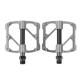 NOPHAT Spares NOPHAT Bike Carbon Fiber Pedal Ultralight Three Seal Bearing Widen Non-slip With Cleats For MTB Mountain Road Bicycle Accessories (Color : Titanium)
