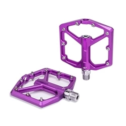 NOPHAT Spares NOPHAT MTB Road Bike Ultra Light Sealed Pedal CNC Bike Parts Alloy Hollow Anti-Slip Bearing Mountain 12mm Axle (Color : JT07 Purple)