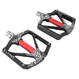 Nunafey Spares Nunafey Mountain Bike Pedal, Hollow Design Aluminum Alloy Replacement Ultra Light One Pair Mountain Bike Bicycle Pedal Anti Slip for Road Bicycle(black)