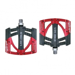 NZKW Spares NZKW 9 / 16" Bicycle Bike Pedals, Anti-slip Nylon&Aluminum alloy Sealed Bearing Cycling Flat Pedals, for Road / Mountain / MTB / BMX Bike(Red)