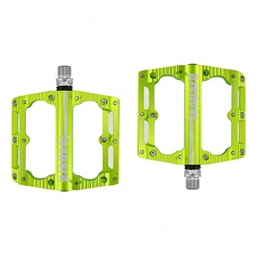 NZKW Spares NZKW Bike Bicycle Pedals, Lightweight Non-Slip Waterproof Dustproof Cycling Pedal, For 9 / 16" Road / Mountain / BMX / MTB Bike(Green)