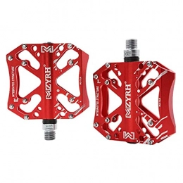 NZKW Spares NZKW Bike Pedal, Ultralight Aluminum Alloy Non-Slip 9 / 16" Bicycle Platform Flat Pedals, For Mountain Bikes / Road Bicycles / BMX / MTB(Red)
