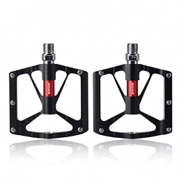 NZKW Spares NZKW Bike Pedals, Lightweight Non-Slip Durable Aluminum Alloy 9 / 16” Bicycle Platform Pedals, For Mountain Bikes / Road Bicycles / BMX / MTB(Black)