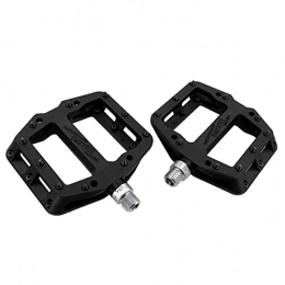 NZKW Spares NZKW Bike Pedals, Non-Slip Waterproof Dustproof 3 Sealed Bearings Cycle Platform Flat Pedals, for Mountain Road BMX MTB Fixie Bikes(Black)