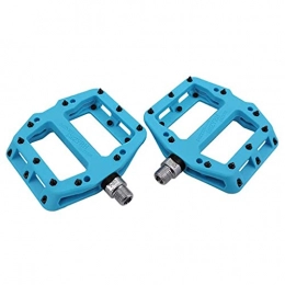NZKW Mountain Bike Pedal NZKW Bike Pedals, Non-Slip Waterproof Dustproof 3 Sealed Bearings Cycle Platform Flat Pedals, for Mountain Road BMX MTB Fixie Bikes(Blue / 2)