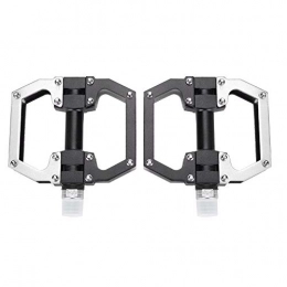 OKBY Mountain Bike Pedal OKBY Bike Pedal -1 Pair Aluminum Alloy Road Mountain Bike Platform Flat Pedal Bicycle Accessories(Silver)
