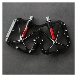 OLGYN Spares OLGYN 3 Sealed Bearings Bicycle Pedals Flat Bike Pedals MTB Road Mountain Bike Pedals Wide Platform Accessories Part (Color : Black-Red)