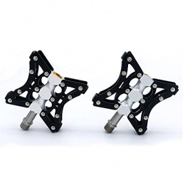 WAZDV Mountain Bike Pedal One Pair Mtb Mountain Bike Pedal Anti-skid Ultralight Bicycle Pedals Pegs For Bmx Bicycle Accessories (Color : Black and silver)