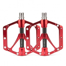 Opfury Spares Opfury Bicycle Pedals Wide Platform, Universal Non-Slip Titanium Alloy Bearing Mountain Bike Pedals Lightweight Treading Riding Supplies