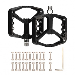 ORTUH Spares ORTUH Bearing Pedals 9 / 16 Inch Non-Slip Nylon Fiber Bicycle Pedal Lightweight Bicycle Platform Pedals with 10 Non-Slip Pins for Mountain Bike