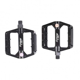 WYX Spares Outdoor Bicycle Pedals / Aluminum Platform Pedals / MTB / Mountain Bike Pedal / BMX Pedal / Ball Bearings With Reflective Strips (1 Pair) Pedal (Color : 1)