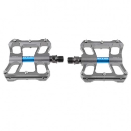 P Prettyia Mountain Bike Pedals Set 9/16 Cycling Bicycle Pedals CNC Machined Dual Sealed Bearing - Titanium