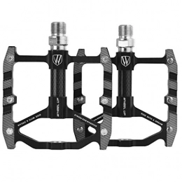 BGGPX Mountain Bike Pedal Pack of 2 Mountain Bike Pedals - 9 / 16 Inch Lightweight Aluminium Alloy Pedals for MTB BMX Road Bicycle Folding Bikes Scooters (Color : Black)
