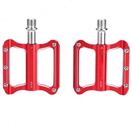 Alomejor Mountain Bike Pedal Pair Bike Pedal Aluminum Alloy Road Bike Mountain Bicycle Pedals(Red)