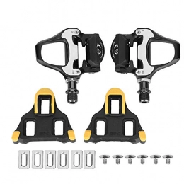 Alomejor Spares Pair Bike Pedals Aluminum Alloy Self-locking Hybrid Pedals Repair Replacement With Fittings For Outdoor Cycling