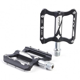 PPKZY Spares Pair Mountain Bike Pedals Aluminum Alloy Lightweight Folding Bicycle Foot Pedals Road Cycling Accessories (Color : Black)
