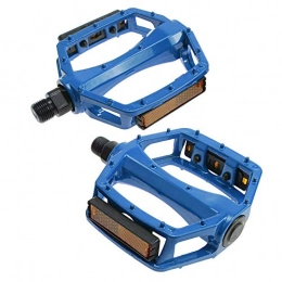Pair Mountain Bike Pedals,Bicycle Pedal,DX Style 9/16 Alloy Mountain Bike Bicycle BMX Mtb Flat Platform Anti-Slip Pedals,Mountain Bicycle Pedals,Blue