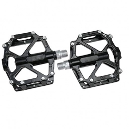 OMMO LEBEINDR Spares pair of bicycle pedals Lightweight aluminum mountain bike pedal Universal bike platform pedal black