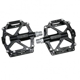 linjunddd Spares Pair of Bicycle Pedals Lightweight Aluminum Mountain Bike Pedal Universal Bike Platform Pedal Black Convenient Cycling Accessories