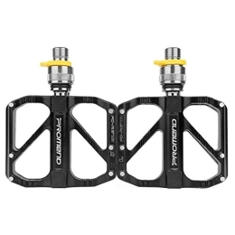 Pair of Bike Pedals, Bicycle Cycling Bike Pedals Road Bike Pedals of Aluminum Alloy Frame Antiskid 3 Bearings with Quick Release Interface for Mountain Bike BMX and Folding Bike (R67Q)