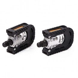PPKZY Spares Pair Of Reflective Ball Bearings Folding Bicycle Pedal Aluminum Alloy Mountain Bike Mountain Bike Non-slip Pedal Bicycle Accessories