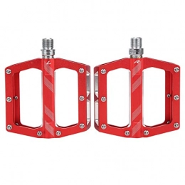 Rodipu Spares Pedal, Bicycle Pedals, Aluminum Alloy High Strength Bike Parts for Road Bike Bike Accessory Mountain Bike(red)